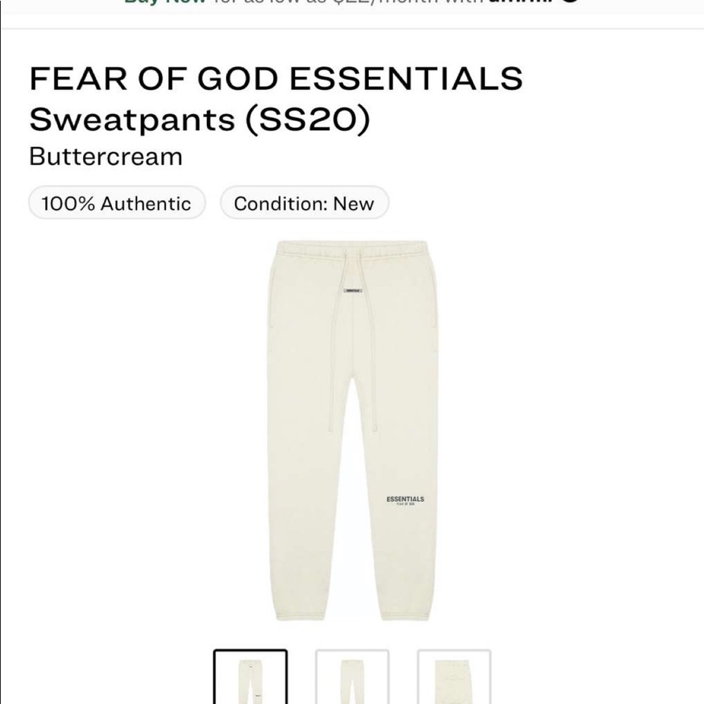 Fear Of God Essential sweatpants men’s L